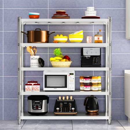 三層廚房置物架4層微波爐架子收納架烤箱架不銹鋼貨架落地5層家用圖片大全 郵樂官方網(wǎng)站